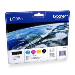 Buy Brother LC 985VALBPDR Black Yellow Cyan Magenta Ink - Exceptional Print Quality & Value!